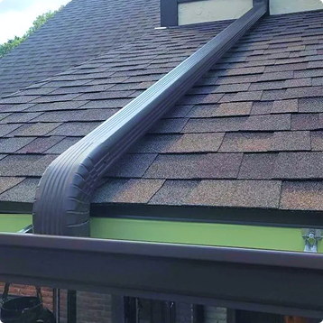 Buccos Roofing seamless gutter installation in Columbus, OH