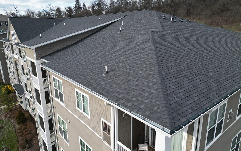 image of an apartment building roof