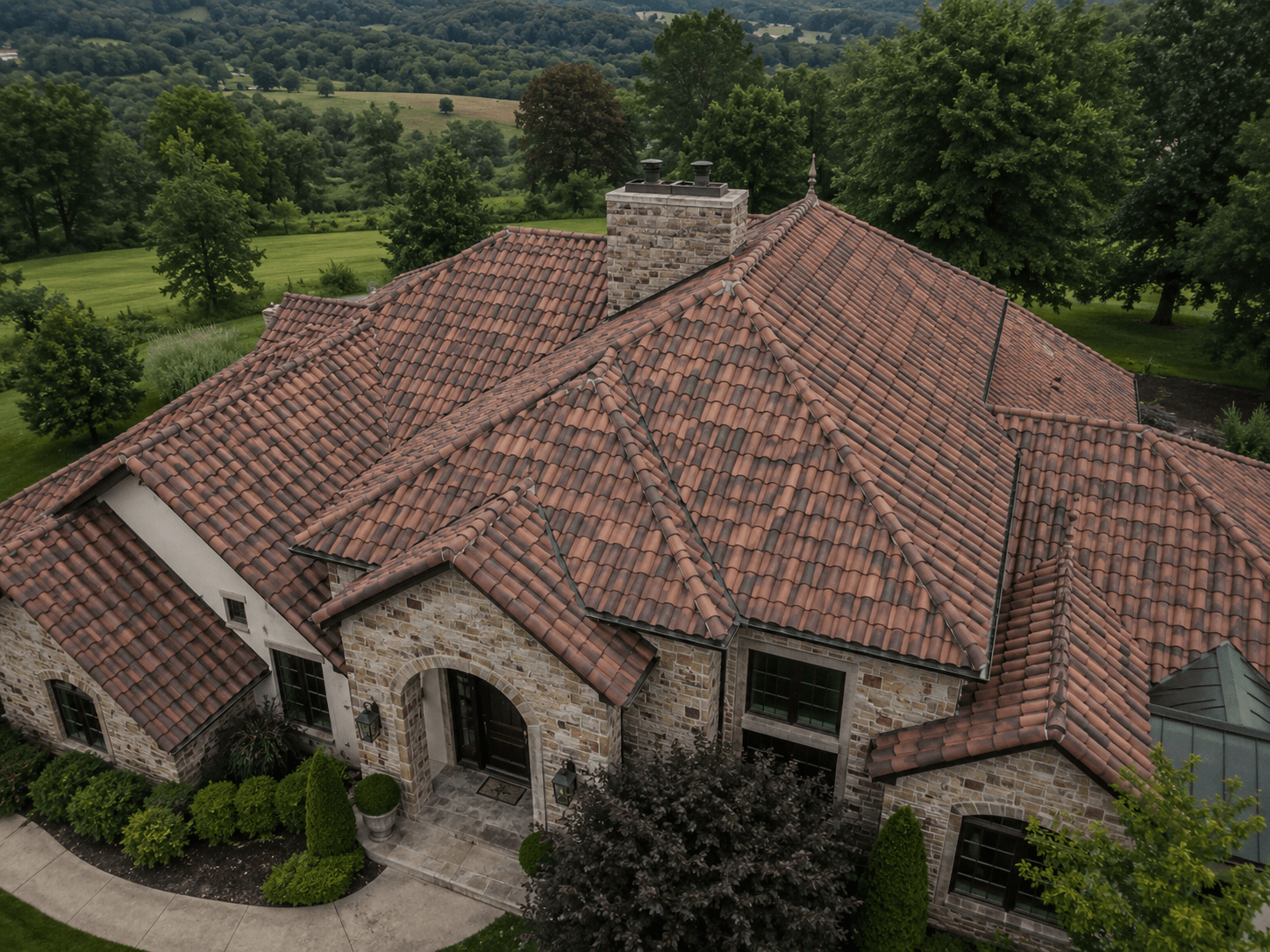 Tile roof installation